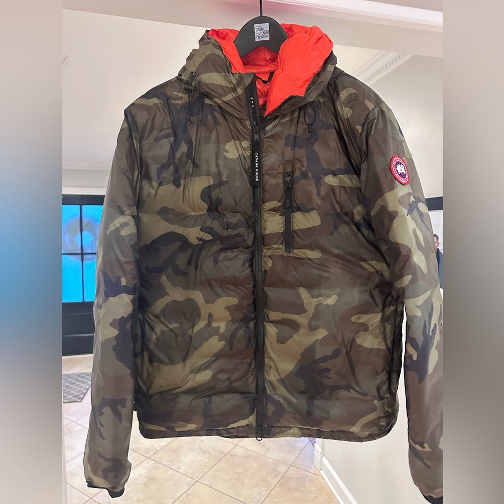 Canada Goose Lodge Hoody Jacket Green Camo Men’s Size Large EXCELLENT condition